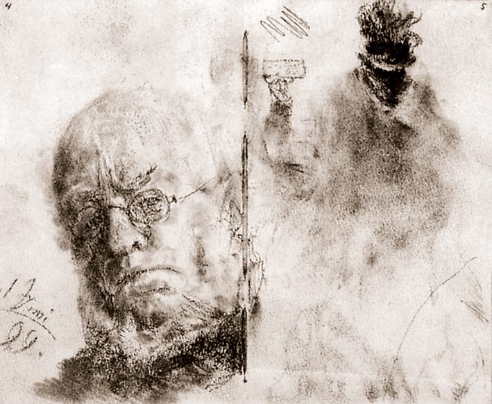  Adolpyh Von Menzel —— 自画像 (6)